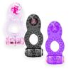 Imagen de Anillo  para pene con estimulador vibrador a pila