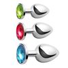 Imagen de Plug Dilatador Anal en metal con joya de Strass  9cm