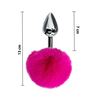 Imagen de Plug Dilatador anal en metal con Pom Pom 13cm