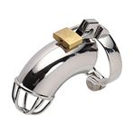 Imagen de Jaula para pene Funda de castidad metálica con Candado y llaves