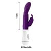 Imagen de Consolador Vibrador con estimulador Punto G Rabbit
