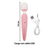 Imagen de Vibrador varita masajeador recargable