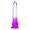 Imagen de Dildo Consolador Venoso transparente con color
