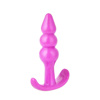 Imagen de Plug Dilatador anal con anillos base curva