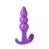 Imagen de Plug Dilatador anal con anillos base curva