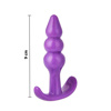 Imagen de Plug Dilatador anal con anillos base curva