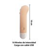 Imagen de Vibrador estimulador bala con textura