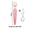 Imagen de Vibrador varita masajeador recargable