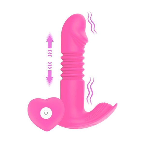 Imagen de Consolador Vibrador telescópico Con temperatura 12 Frecuencias recargable