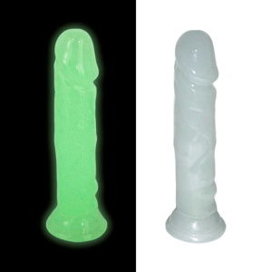 Imagen de Dildo Consolador fluo con ventosa - Fluorescente en la oscuridad