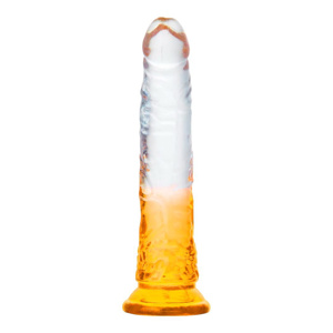 Imagen de Dildo Consolador Venoso transparente con color
