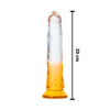 Imagen de Dildo Consolador Venoso transparente con color