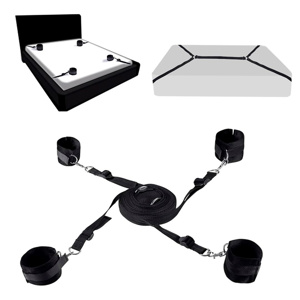 Imagen de Set de Bondage Restricción Grilletes para la Cama Muñequeras y Tobilleras